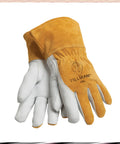 Pearl 13 Inch XL Welding Gloves For MIG And TIG, Kevlar Stitching, Split Cowhide Cuff, Fleece Lined Interior, Gunn Thumb, 3-1/2 Inch Gauntlet