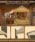 Gold Standard 3 Pack Wooden Chicken Nesting Boxes For Laying Eggs Farm House Series Nest Boxes with pre-drilled design