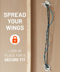 Wall Mounted White TV Cord Hider Kit With Two Pass Throughs Locking Brackets And Drill Attachment in wall installation.