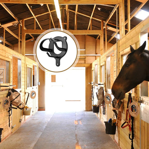 Six Pack Metal Horse Bridle Rack With Tubes And Screws Heavy Duty Bridle Holder Wall Mount for stable tack room