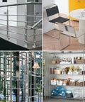 A-KARCK 4x 1/2 in OD 304 stainless steel round tubes, 10 in long, 1 mm wall; for railings, chairs, shelving.
