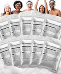 High Output Foam Powder For Bubble Machines 12 Pack 1 Pound Each Makes 26 Gallons Per Packet Ideal For Parties Weddings Outdoor Events Camps And Concerts Thick Long Lasting Foam Water showing packaging with foam and people enjoying the event.