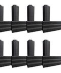 Top Shelf 16 Pack Acoustic Foam Wedges And Corner Blocks For Professional Sound Dampening Home Studio Treatment, black foam panels set.
