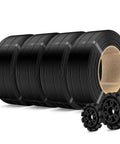 PLA Plus 2.0 No Spool Filament Refill Bundle 4x1kg Black 1.75mm High Toughness For Reusable Spools And Bambu Lab 3D Printers
