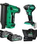 18V MultiVolt Cordless Brushless Impact Driver And 18 Gauge Brad Nailer Combo Kit For Framing And Finishing Includes WH18DEX NT1850DG Model KC18DEXQD