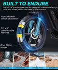 Adult Fat Tire Electric Bike With Fast Speed, NFC Password Unlock And Big Color LCD Screen For Street Riding And Off Road Adventure All Day, 20x4 tire close-up