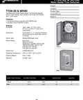 No-Nonsense Electric Water Heater Timer With Steel Case And External Override Switch, 10,000 Watts image with open and closed view.