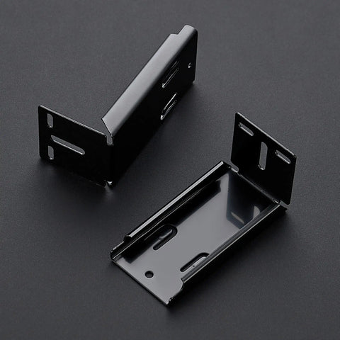 Heavy Duty Rear Mount Brackets For Soft Close Cabinet Drawer Slides 20 Pack Black Metal Replacement Parts