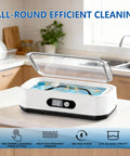Slick Pro Level Ultrasonic Jewelry Cleaner With 49Khz Deep Wash Power And Five Auto Modes Digital Panel for cleaning eyeglasses.