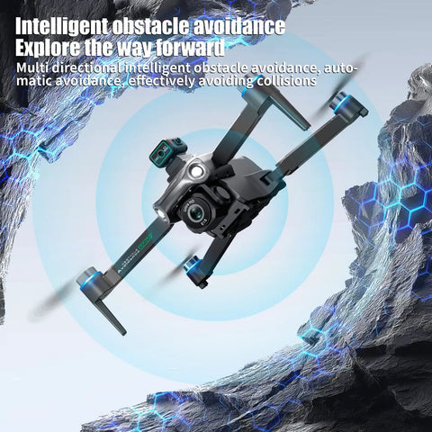 4K Camera Drone For Newbies With Big Screen Remote FPV Flight With 50 Minute Battery GPS Auto Return 360 Degree Obstacle Avoidance