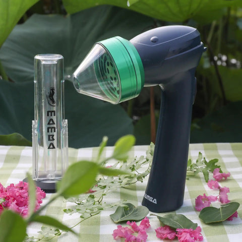 XL Electric Herb Grinder USB Rechargeable One Hand Operation for Dried Herbs and Spices, 2G Capacity, lightweight gray design