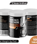 Pro Grade Espresso Machine Cleaning Tablets Kit, 100 Tablets for Jura, Miele, Biodegradable Formula, front view