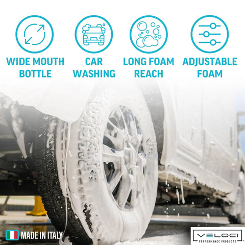 PF22 Foam Cannon With Wide Mouth 32 Oz Bottle For Pressure Washer Ideal For Home And Pro Car Washes And Commercial Grade Use