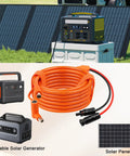 Solar To DC 8mm Charge Extension Cable 10 Ft 12AWG Plus 14AWG Copper Core Solar Panel Connector To DC7909 8020 with devices