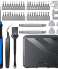 52 In 1 Precision Screwdriver Kit With Torx And Hex Bits Magnetic Repair Tool Set for electronics, featuring ergonomic screwdriver, bits, and tools.