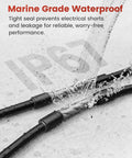 Crystal Clear Heat Shrink Tubing Kit 3 To 1 260 Pieces waterproof marine grade wire wrap in use with water resistance demonstration