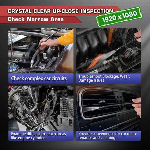 MV108S Digital Inspection Camera 1920x1080 HD 2MP Bore Scope With 8.5mm Imager Head For Tight Pipes And Narrow Corners Clear Crisp Images For Plumbing Automotive And Home Diagnostics in car engine and air vent inspection