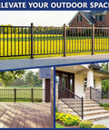 Heavy Duty Modular Deck Railing System 36 Inches High By 6 Feet Long Solid 6063 Aluminum Rails in outdoor settings