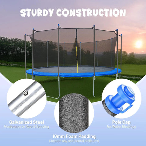 Upgrade Your Yard Game With These Universal Trampoline Replacement Enclosure Poles Set Of Six Straight Tubes And Heavy Duty Split Clamps For Ten To Fifteen Foot Nets Deliver Serious Bounce Back Safety.