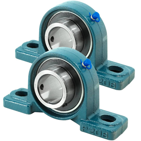 2 Pack Pillow Block Bearings UCP208-24 Chrome Steel Mounted Pillow Block Bearings With One And A Half Inch Bore ISO 9001 2015 Certified
