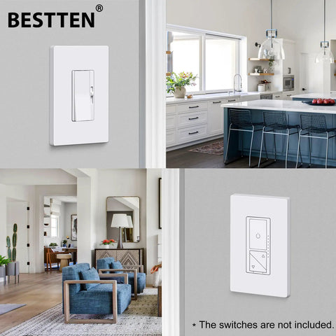 40 Pack Mid Size Screwless Outlet Covers Wall Plates 1 Gang Gloss Snow White Decorative USWP6 Midsize in modern interiors