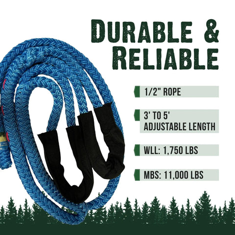 Arborist Whoopie Sling One Half Inch By Three To Five Feet Rigging Sling For Tree Climbing And Rigging Heavy Duty Anchor Sling