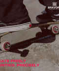 Skateboard Wheels 52mm x 32mm 101A Set Of 4 For Street, Park, And Bowl Tricks With Recessed Edges And Wide Central Rim