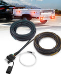 22 Ft 4 Pin 5 Wire Trailer Wiring Harness Kit with color-coded wires and flat connector for tail lights and turn signals