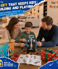 Family assembling Awesome Remote Control Robot Building Kit For Kids Ages 6 To 12 With App Control And Coding Lessons