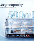 Triple Frequency Ultrasonic Jewelry Cleaner With 50KHz 55KHz 60KHz Modes, 17oz Stainless Tank holding jewelry and glasses
