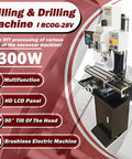 Heavy Duty 1300W Mill Drill Machine Boasts A Crisp DRO Display And A Brushless Motor For Rock Solid Variable Speed Power Feed.