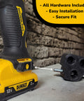 Six Bit Drill Bit Holder For Cordless Drills And Impact Drivers, Attaches To Factory Mount, non-marring design visible