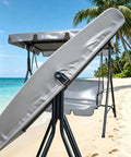 Heavy Duty Swing Canopy Cover For 3 Seat Outdoor Swings Waterproof All Weather Patio Shield Tough As Nails Universal Fit, on beach