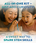 Hands On Edible Candy Making Science Kit For Kids Ages 8 To 12 With 40 Fun Experiments with child and adult using kit