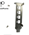 Low Profile Short Gpu Bracket Replacement Compatible With Quadro K1200 Nvs510 P400 P600 P620 P1000 T600 T1000 heavy steel mount with screws.