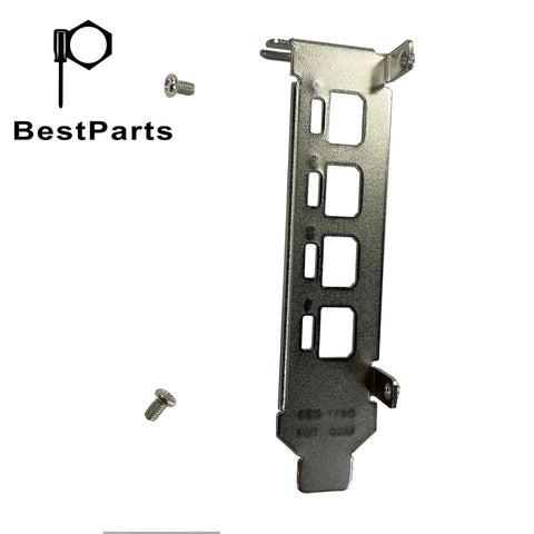 Low Profile Short Gpu Bracket Replacement Compatible With Quadro K1200 Nvs510 P400 P600 P620 P1000 T600 T1000 heavy steel mount with screws.