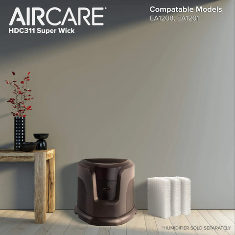 Replacement Wicking Humidifier Filter 3 Pack For EA1201 EA1208 Includes Six Wicks Gray And Black beside humidifier