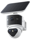 Dual Lens Outdoor Security Camera System With 170 Degree Wide Angle And 360 Degree PTZ, Solar Powered, AI Human And Vehicle Tracking
