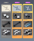 Badass Cnc Aluminum Mechanical Keyboard image showing keycap types and designs including PBT and plastic options.