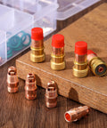 53 Piece TIG Welding Torch Consumables Kit with collets and accessories on wooden table, WP-17/18/26 welders