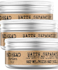 3-pack of Matte Separation Workable Hair Wax For Men With Beast Hold And Anti Humidity Travel Friendly Provides Definition Without Shine