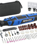 8V Cordless Rotary Tool Kit With 130 Pcs Accessories, 30000 RPM, 5 Speed, Portable DIY Grinder With 2000mAh Battery