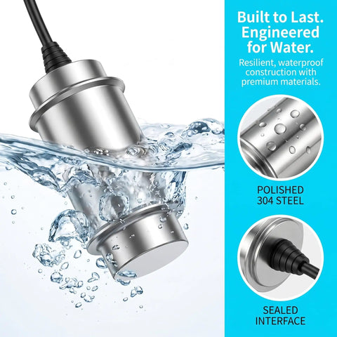 Straight Up Powerful 120W Ultrasonic Cleaner With Stainless Steel Tank And 5 Minute Timer submerged in water with polished steel.