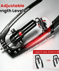 3 In 1 Hydraulic Twist Arm Trainer With Ab Roller And Hooks, showcasing 11 adjustable length levels for versatile workouts.