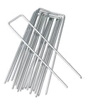 Beefy 6 Inch Galvanized Steel Garden Stakes Staples U Shaped Ground Pegs For Securing Weed Fabric Landscape Netting Ground Sheets And Fleece Anti Rust Outdoor Lawn Yard Stakes Pack Of 10