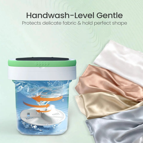 No Sweat Compact Laundry Setup With Smart Blue Light Wash And Turbo Spin Basket For Spotless Baby Clothes Intimates Socks Gray Portable Washing Machine 20 Liter Mini Washer with water spinning and silky fabrics.