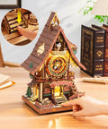 Cuckoo Clock 3D Wooden Puzzle Kit For Adults Mechanical DIY Clock Model Building Set, vintage style wooden craft project