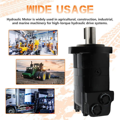 Beefy Heavy Duty Industrial Grade Hydraulic Gerotor Motor 1041025006 1041025 For Eaton Char Lynn 2000 Series Replacement Part With CW CCW Shaft Engineered For Long Life And OEM Quality