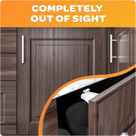 Magnetic Cabinet Locks For Child Safety Inside Cabinets Keeps Doors Locked Up Tight Kid Proofing System With Four Locks And One Key