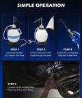 2 Gallon Transmission Fluid Transfer Pump Kit With 15 ATF Adapters For Easy Auto Transmission Fluid Refills At Home Or Shop Garage Ready Long Lever Manual Pump Built Tough Wide Compatibility With Most ATF Systems. step-by-step setup